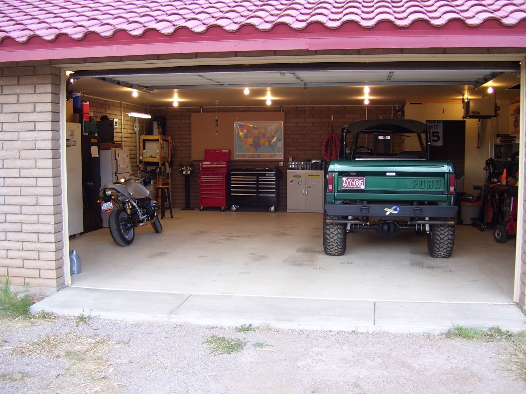 garage fun cluttered
